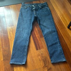 Buck mason slim jeans. 34-30. Worn a few times